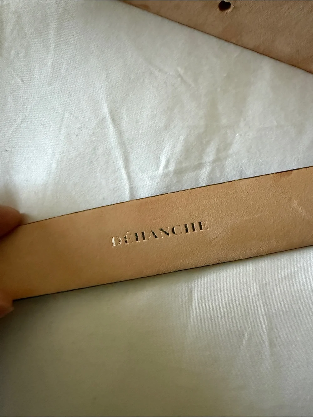 Dehanche Brown Suede Hollyhock Silver Buckle Belt